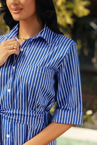 Vestido Mayara Ocean Stripes