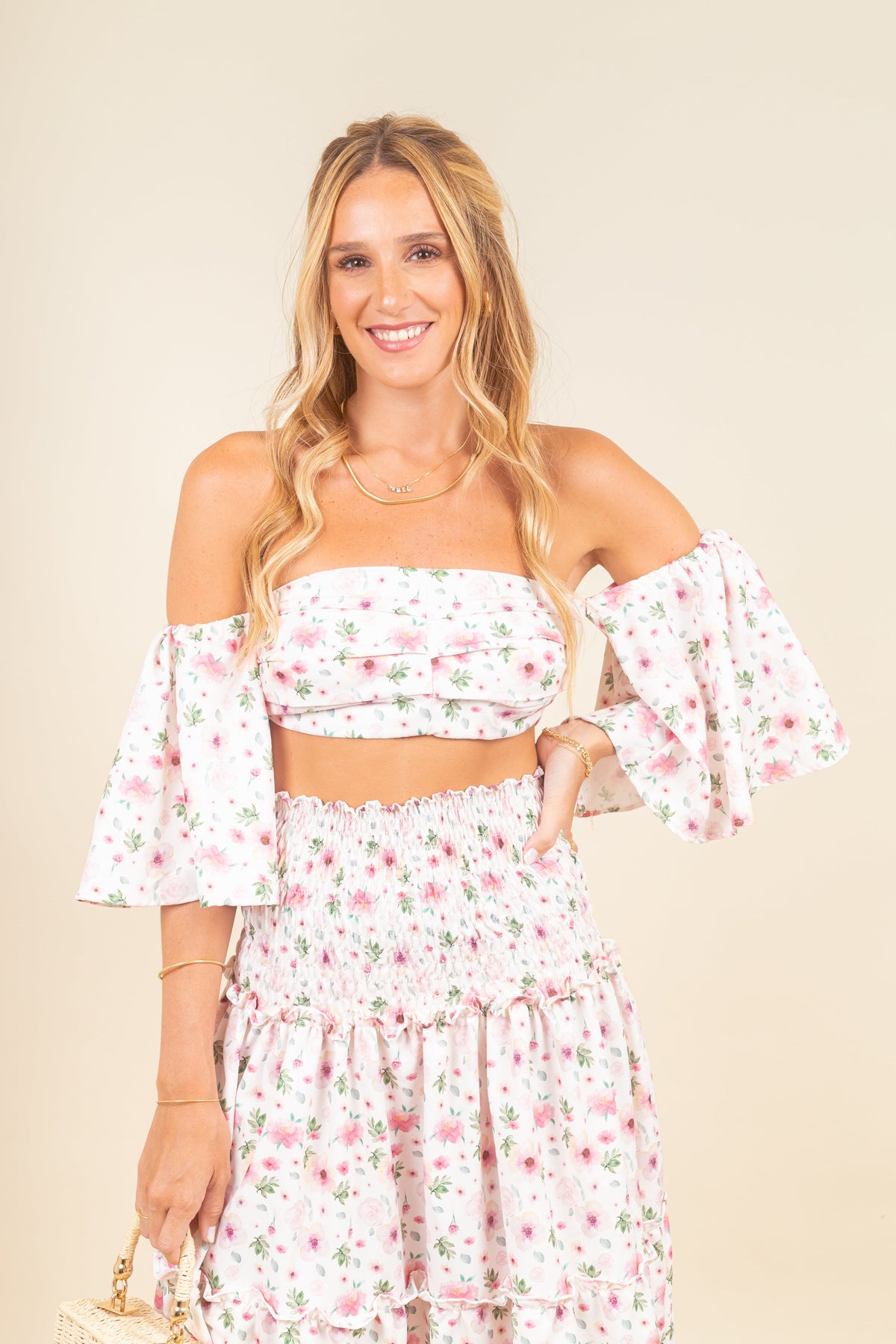 Crop Top Eliana Aquarella Pink