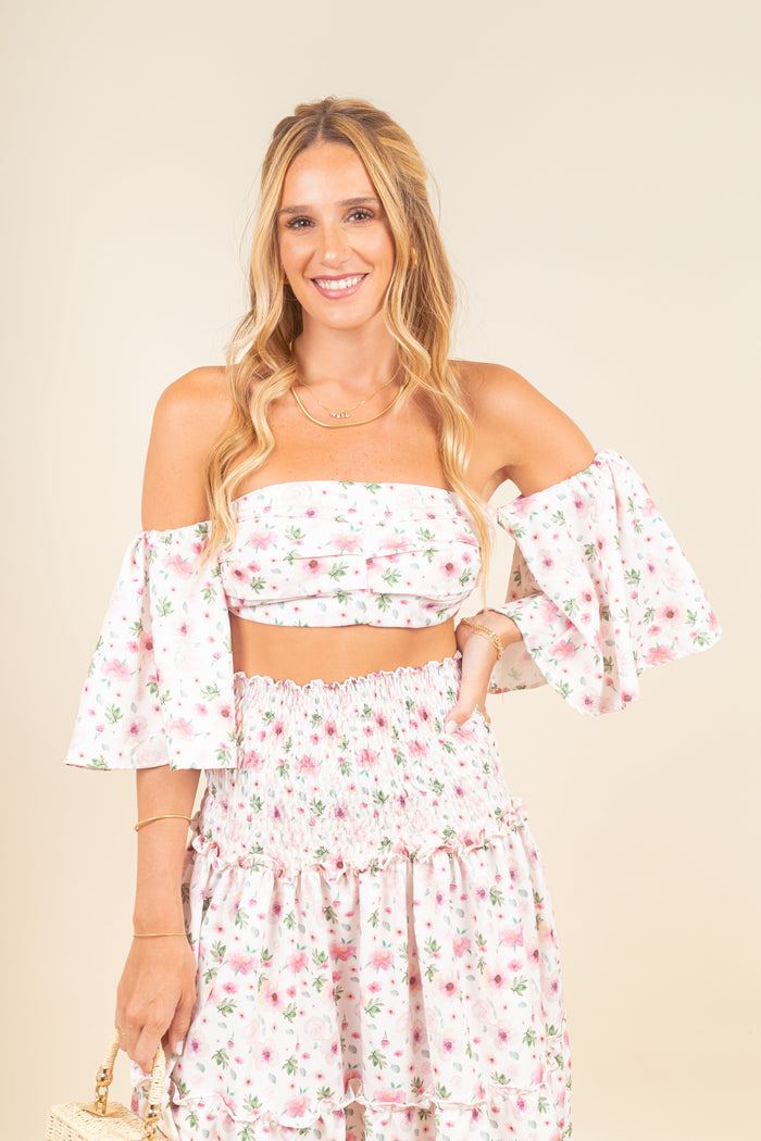 Crop Top Eliana Aquarella Pink