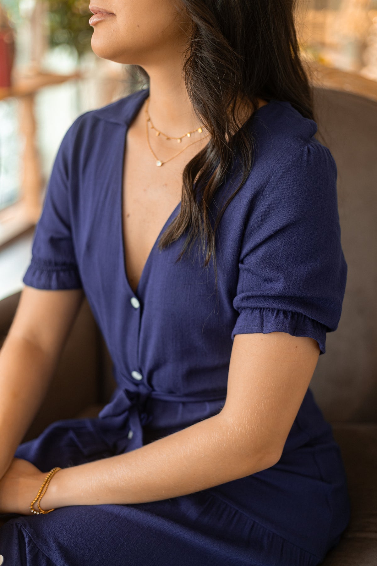 Vestido Marina Maxi Navy