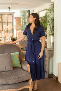 Vestido Marina Maxi Navy