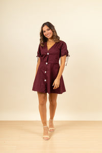 Vestido Conce Merlot
