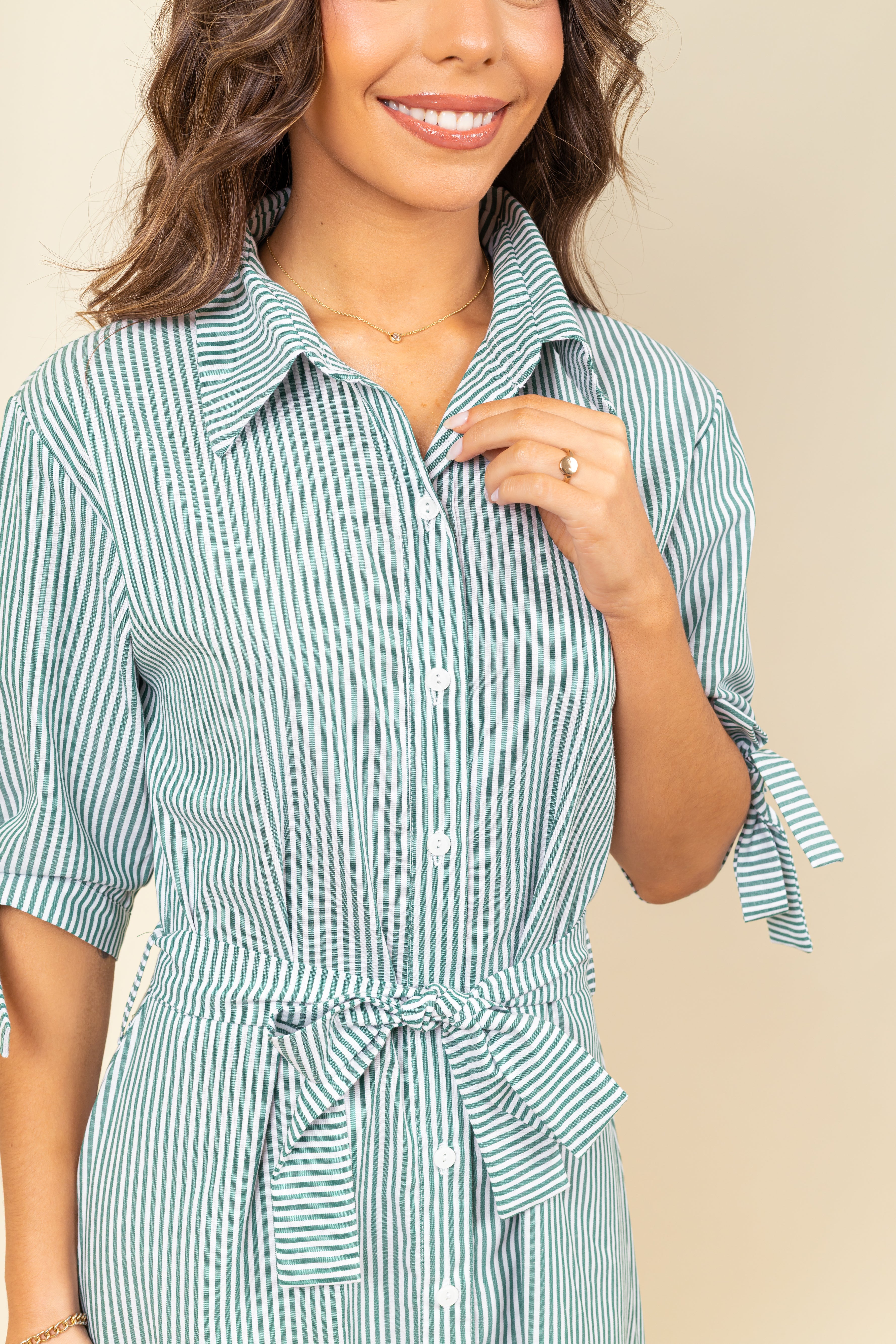 Vestido Ivy Green Stripes