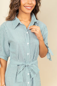 Vestido Ivy Green Stripes