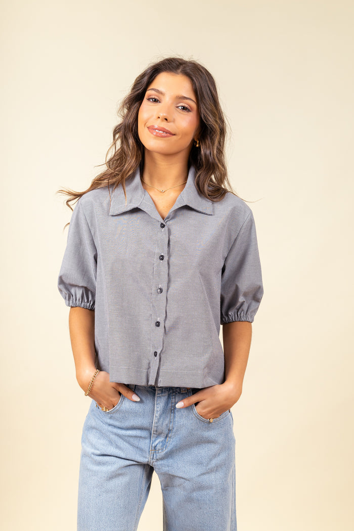 Camisa Magnolia Pinstripe