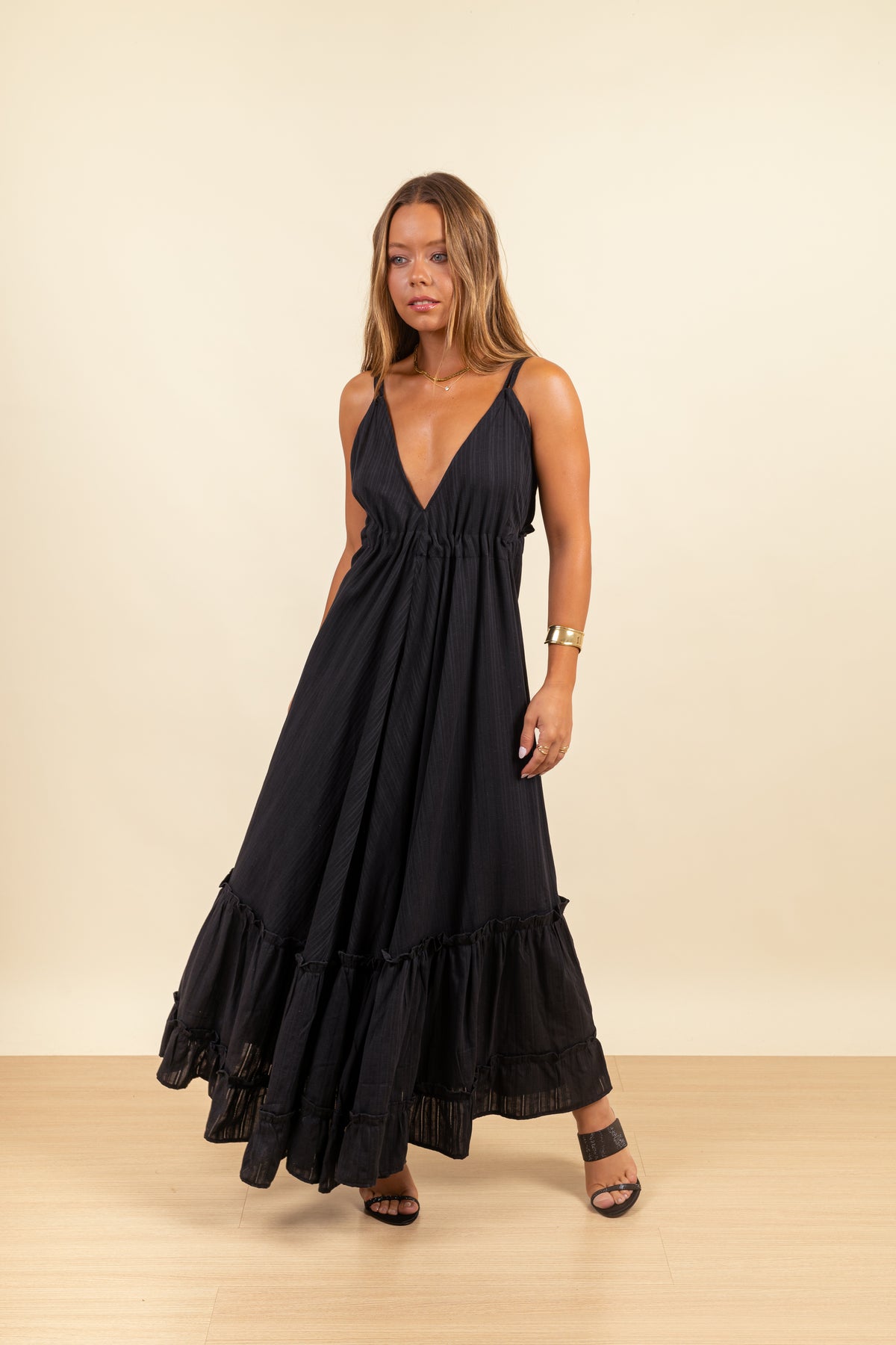 Vestido Paz Maxi Noir