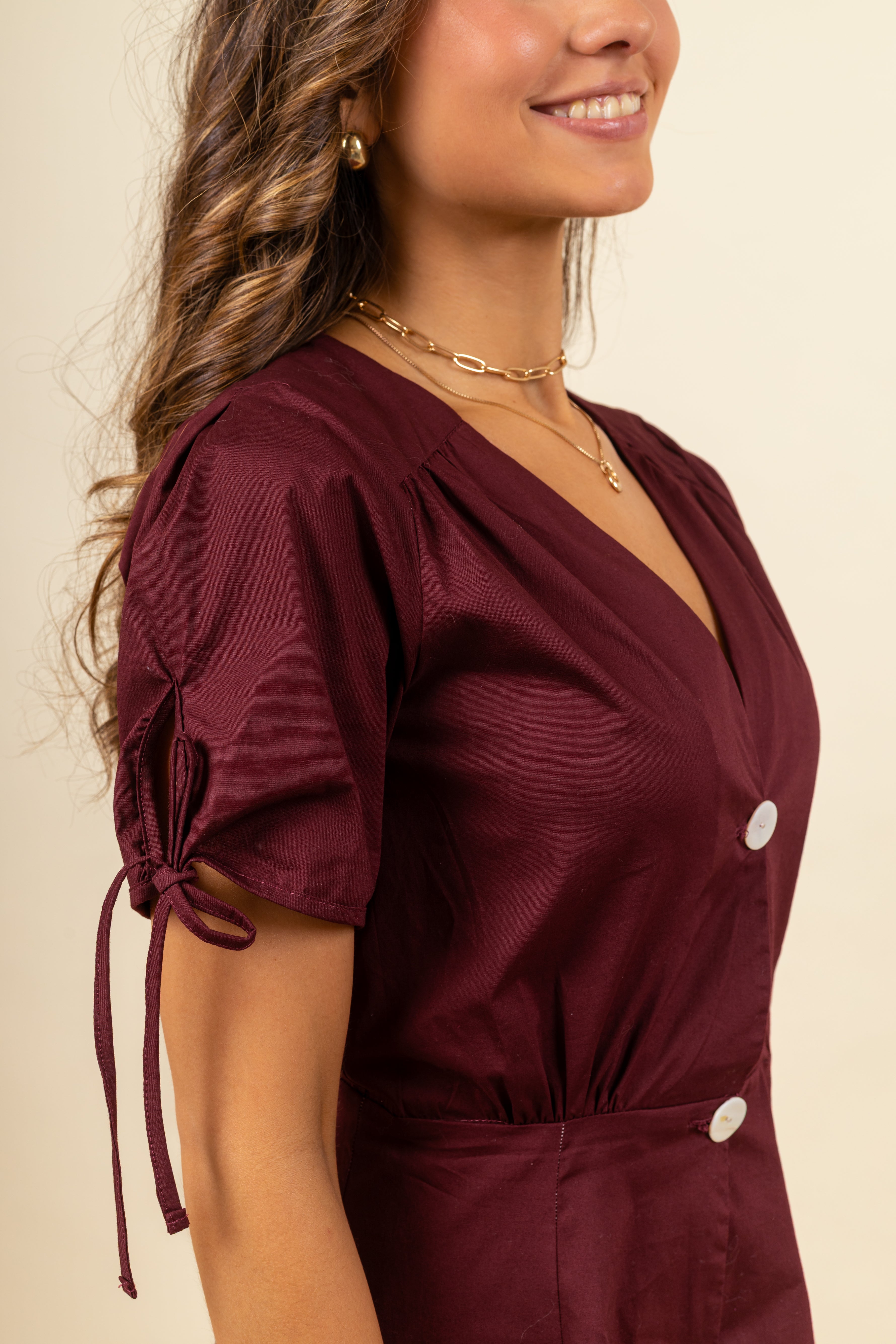 Vestido Conce Merlot