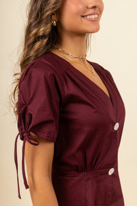 Vestido Conce Merlot