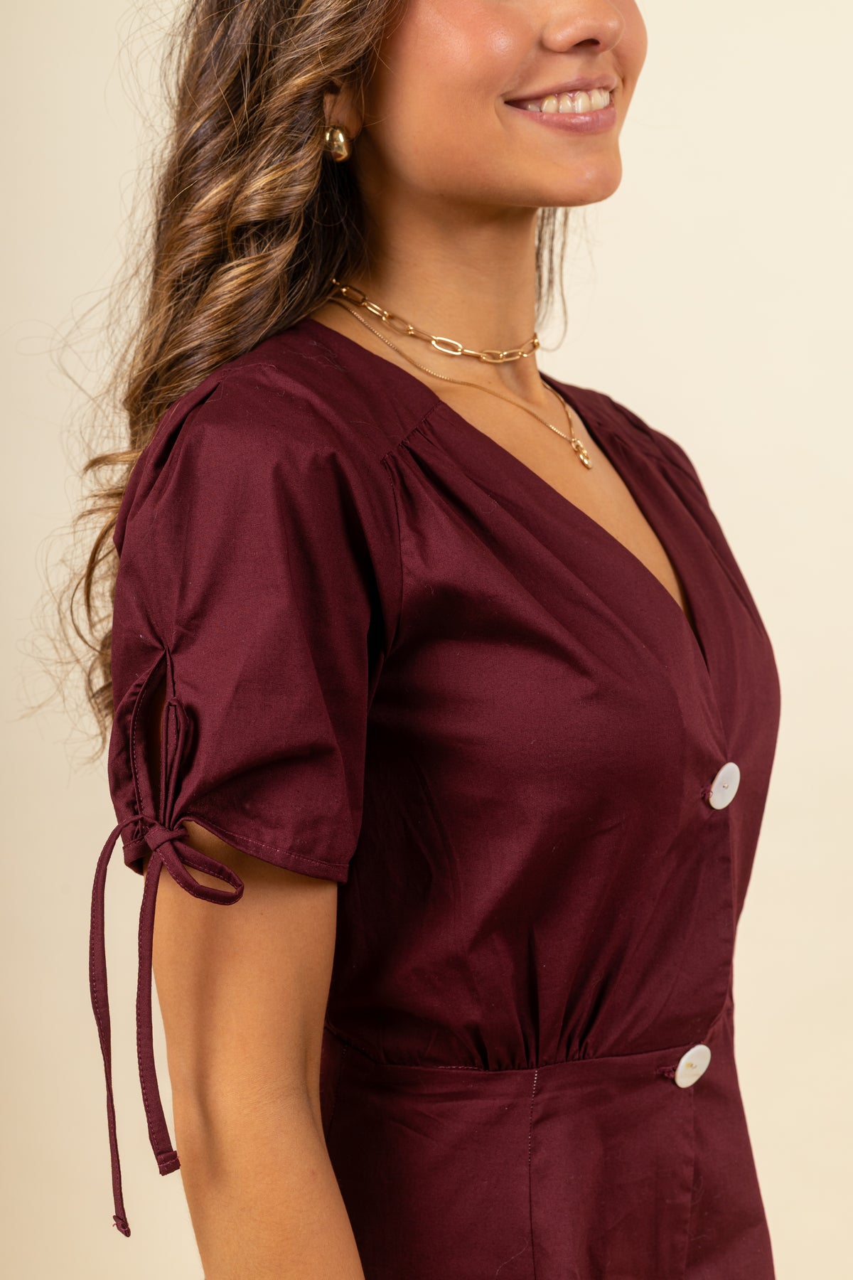 Vestido Conce Merlot