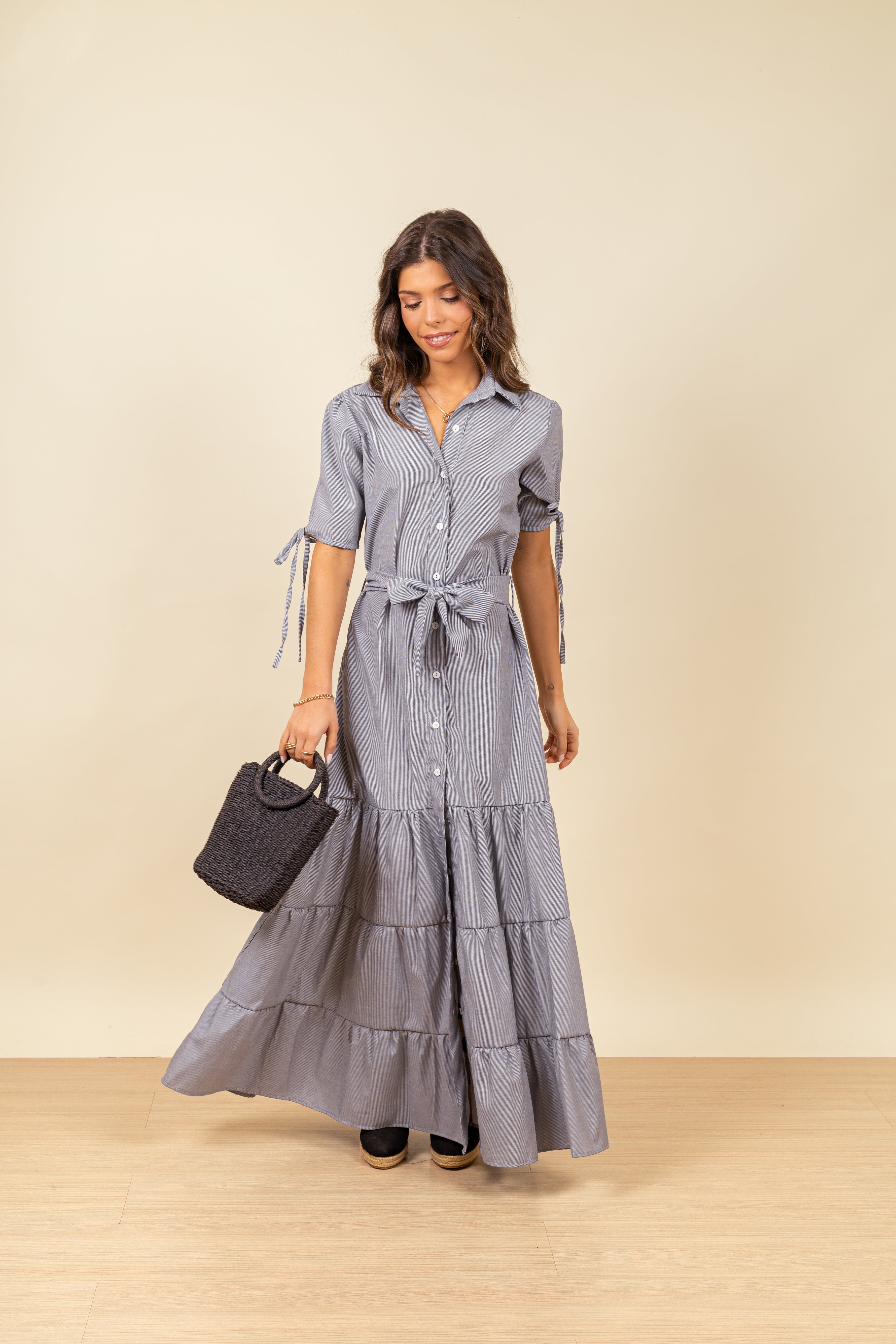 Vestido Talbot Pinstripe