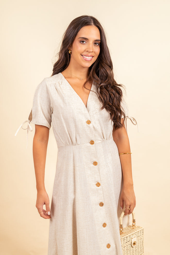 Vestido Colette Light Beige