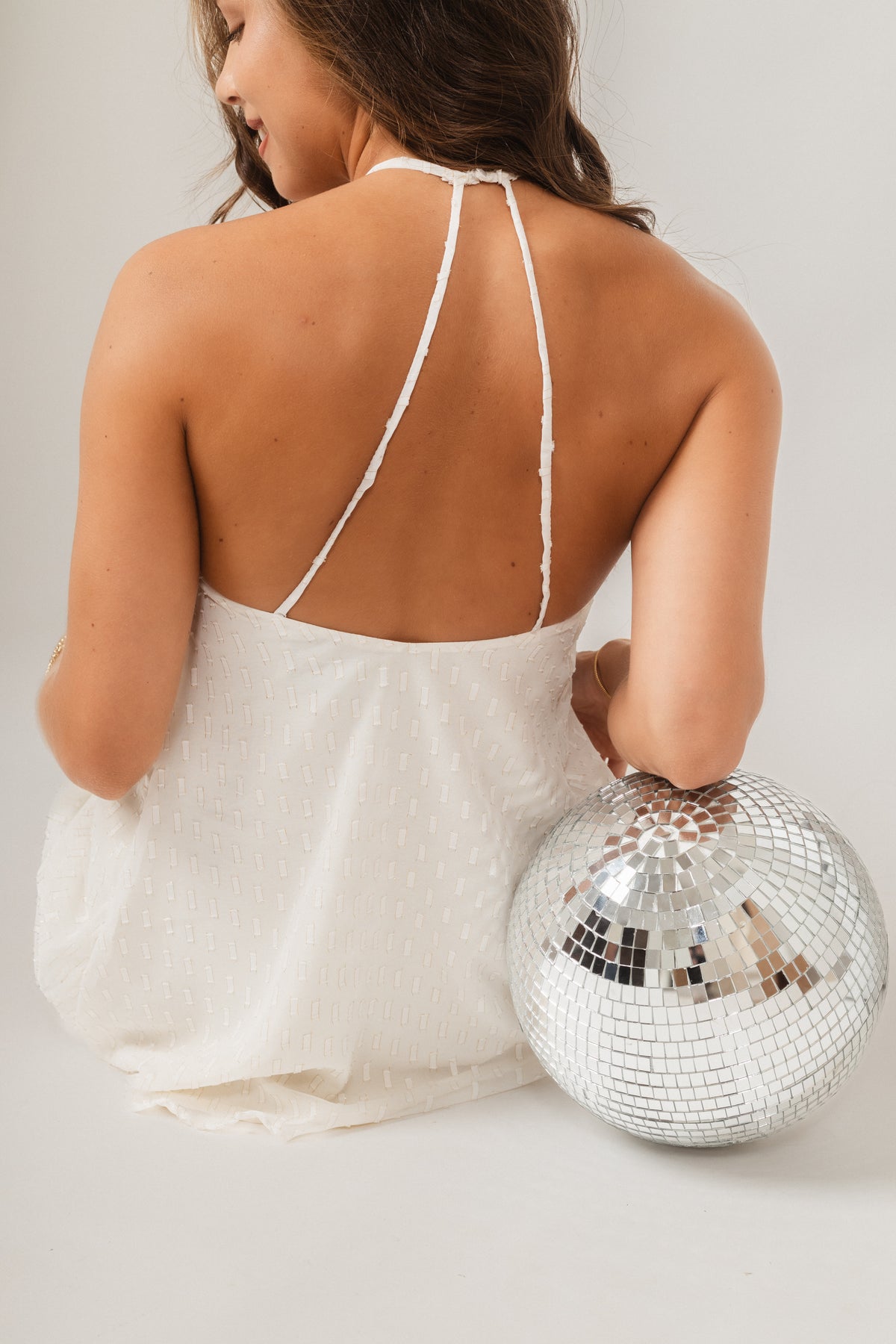 Vestido Veronica White Sparks