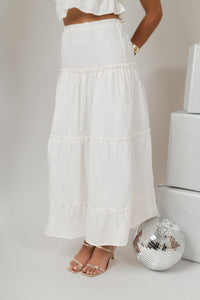 Falda Cassandra Broderie Ivory