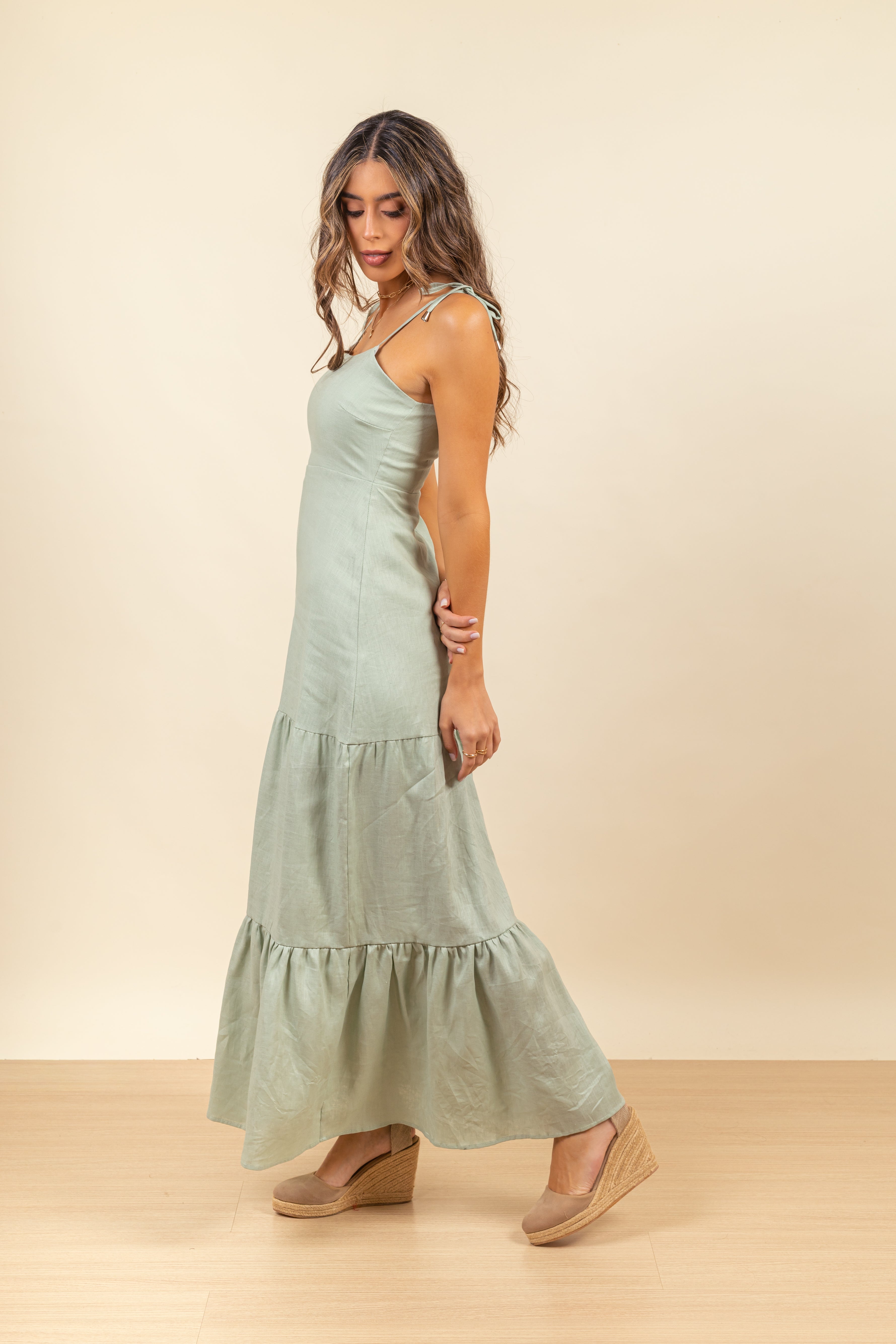 Vestido Lauren Maxi Mint