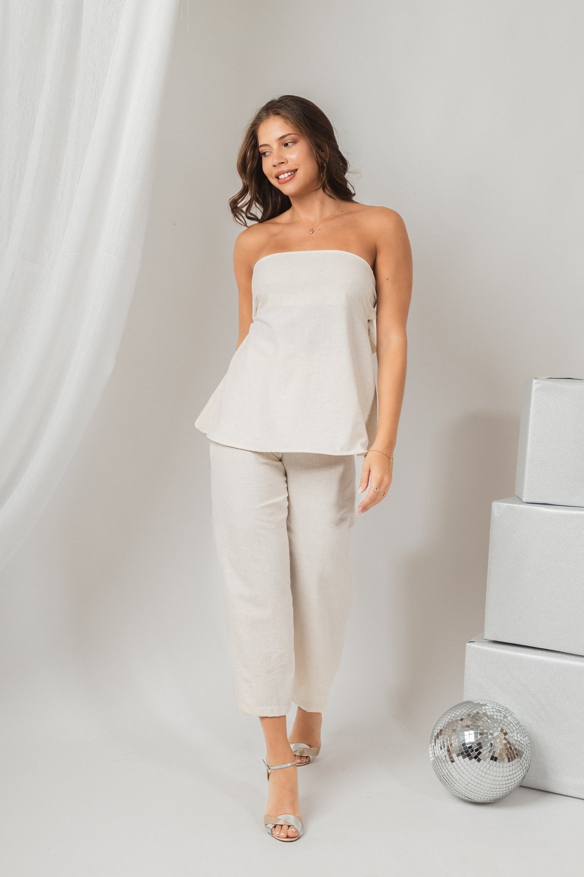 Pantalon	Xiomara White Sand