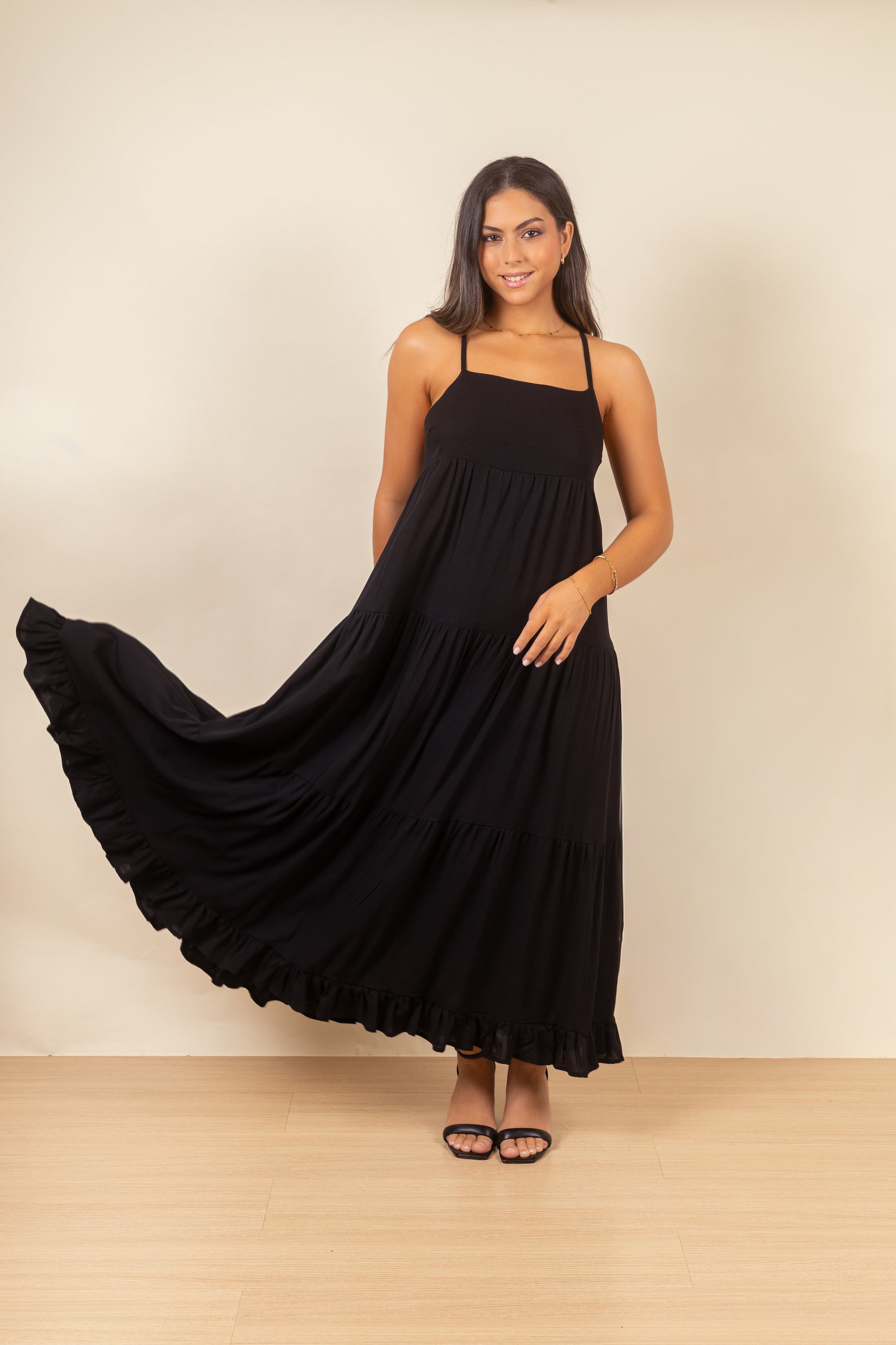Vestido Samantha Maxi Noir