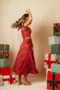 Falda Amaia Rouge Bloom