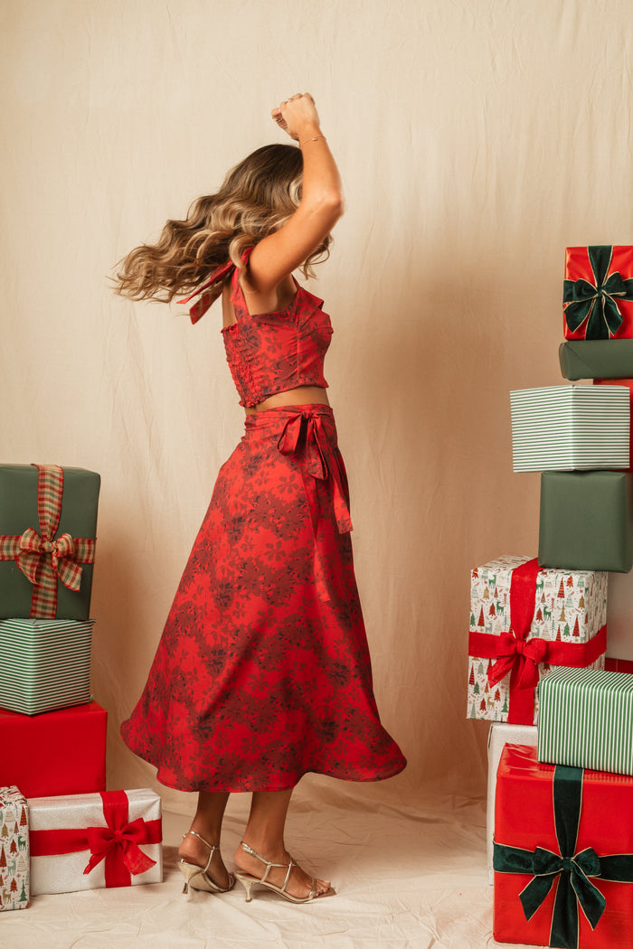 Falda Amaia Rouge Bloom