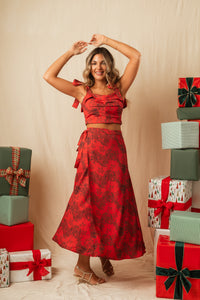 Falda Amaia Rouge Bloom