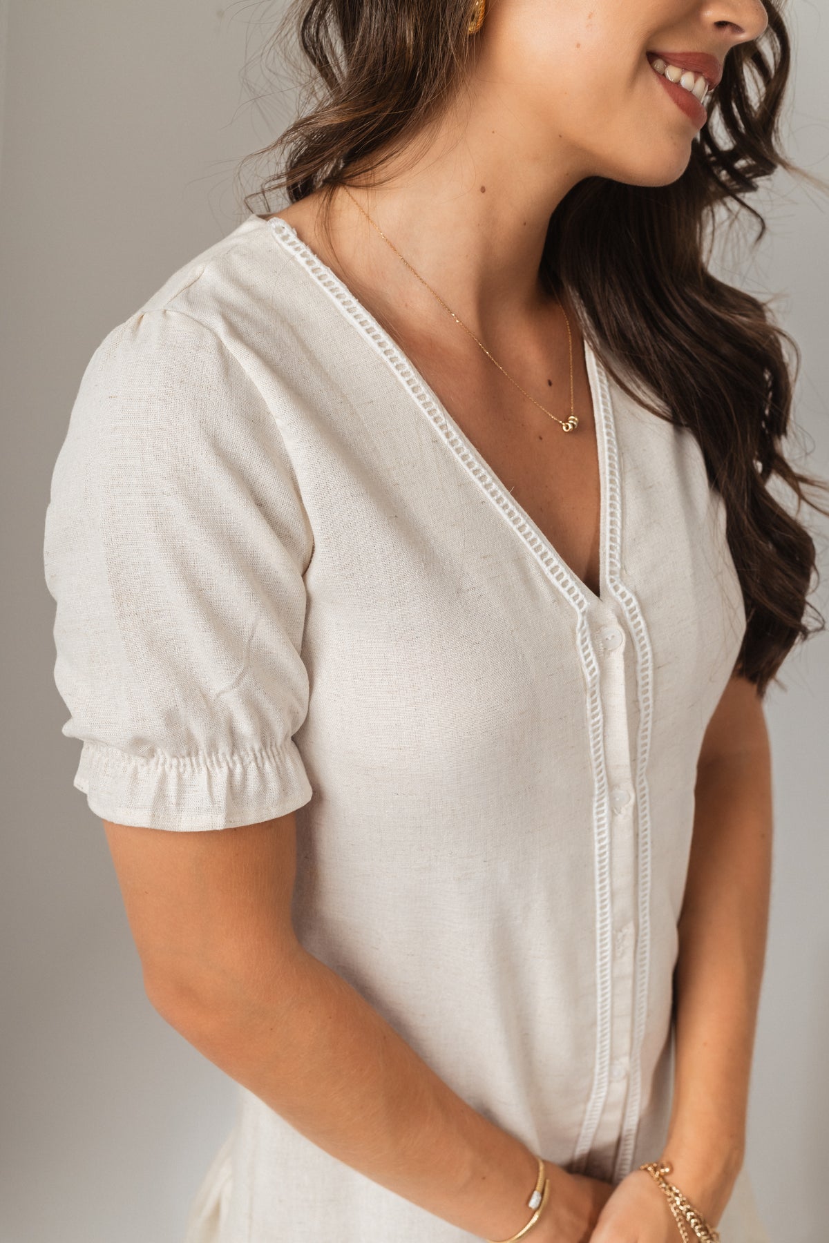 Vestido Sabine White Sand