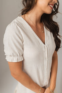 Vestido Sabine White Sand