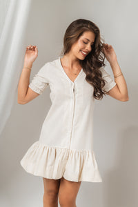 Vestido Sabine White Sand