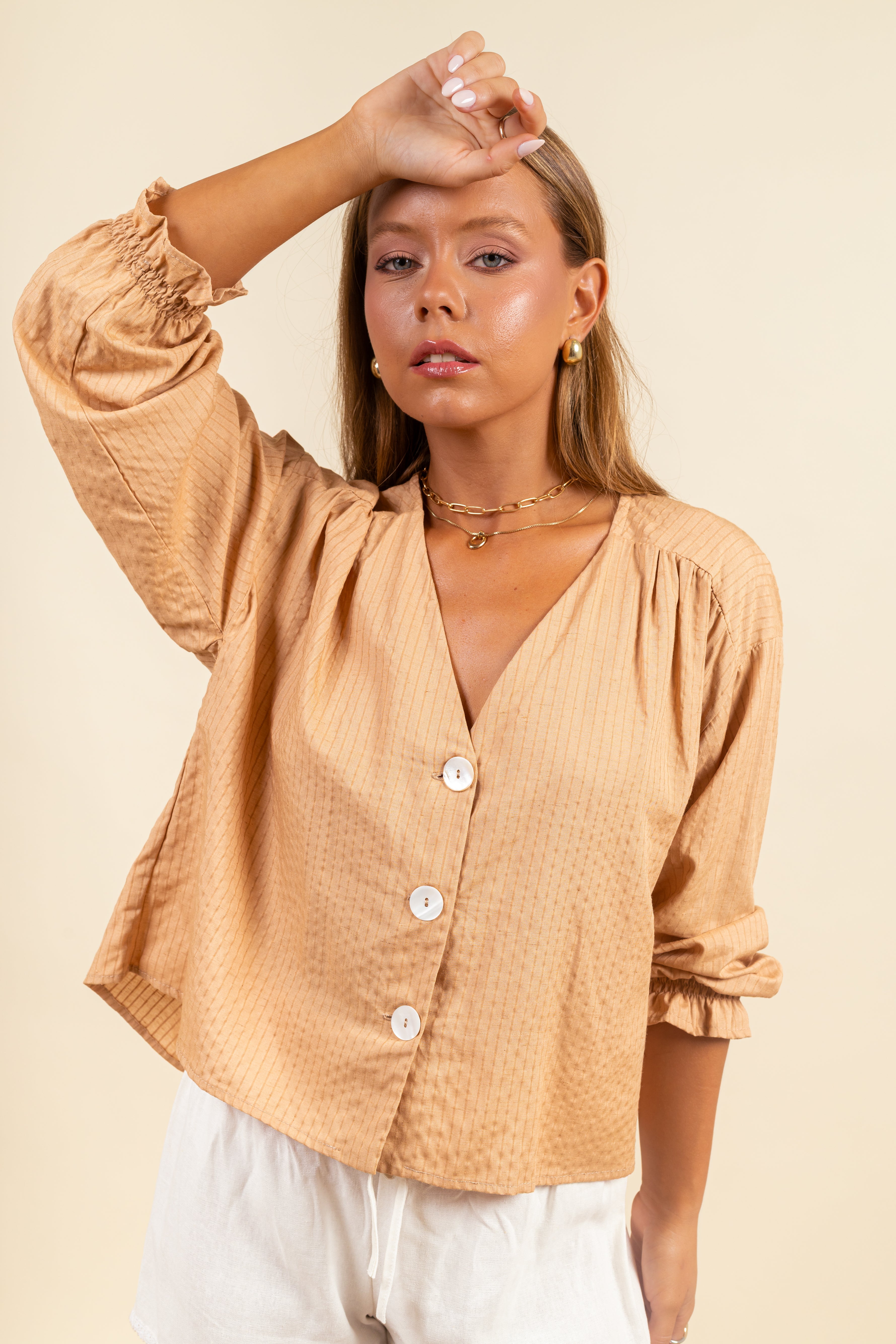 Blusa Lina Chesnut