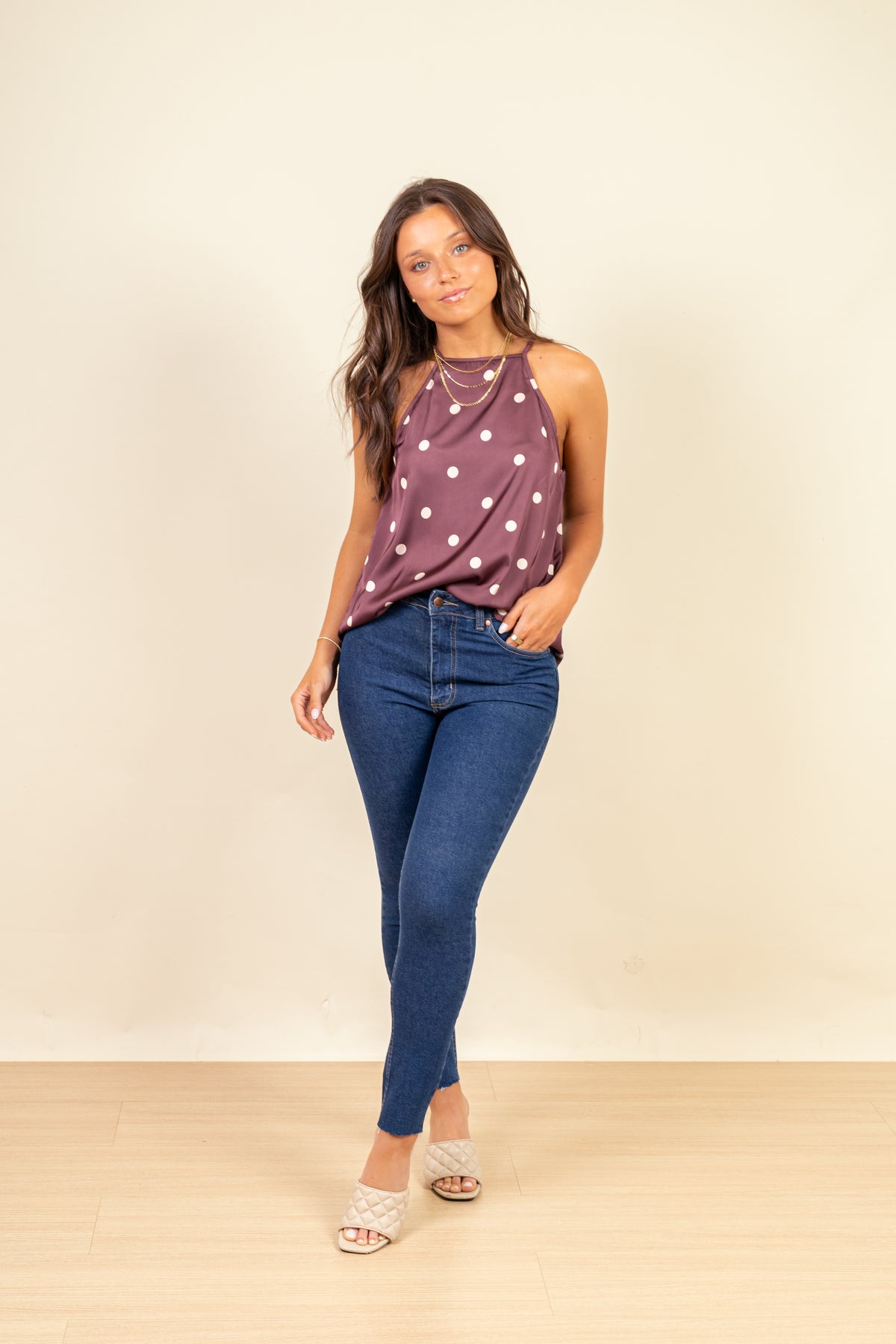 Blusa Ana Halter Tiramisu