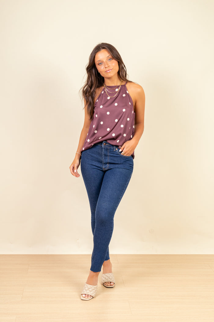 Blusa Ana Halter Tiramisu