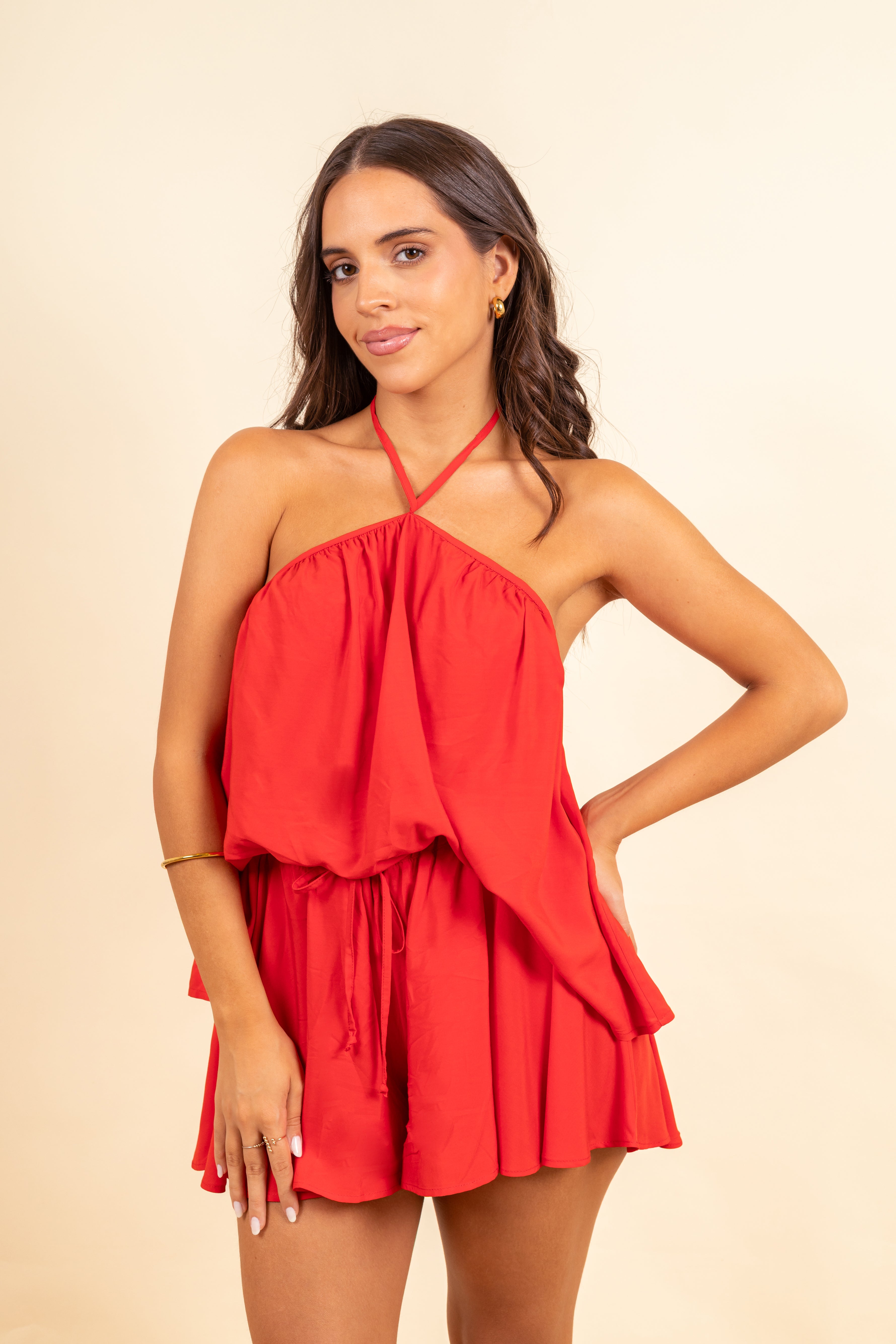 Blusa Nora halter Ruby