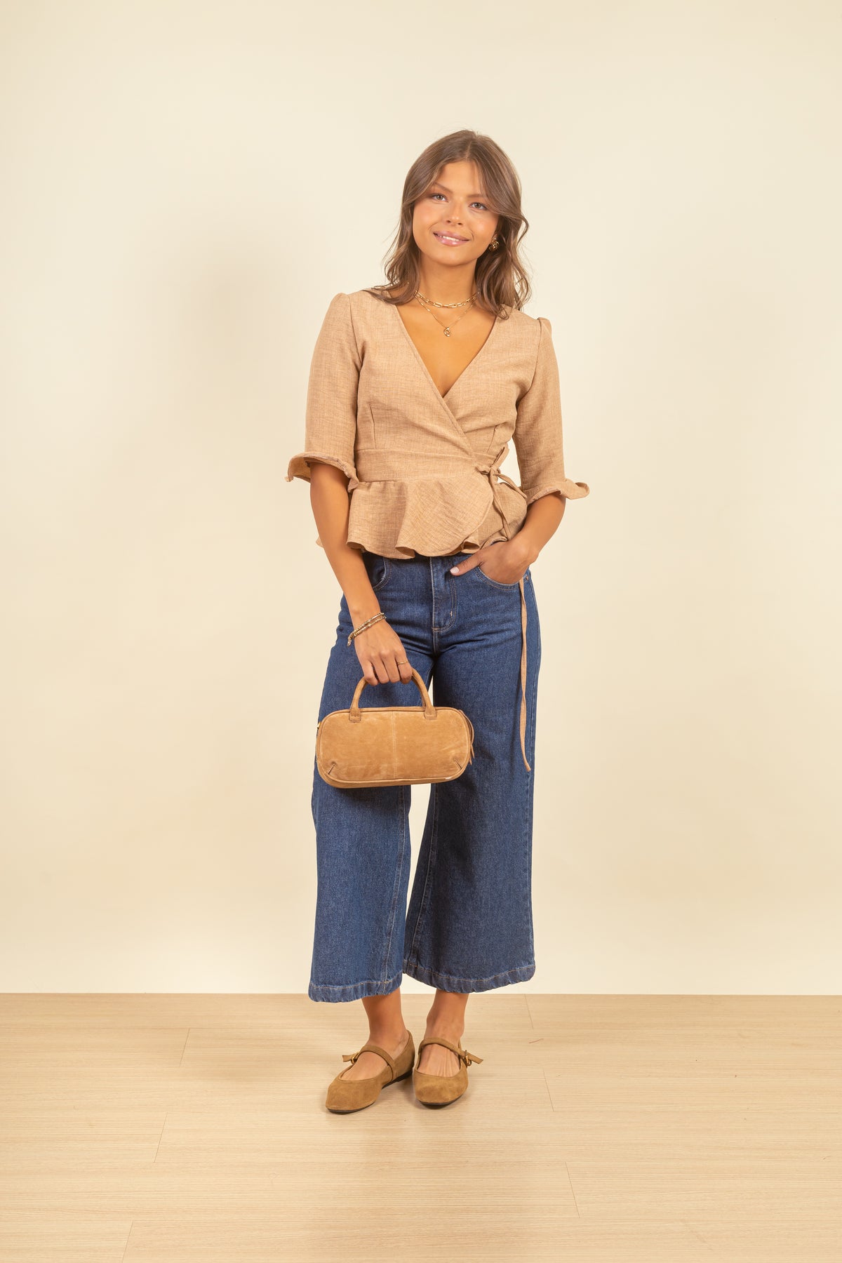 Blusa Agustina Almond