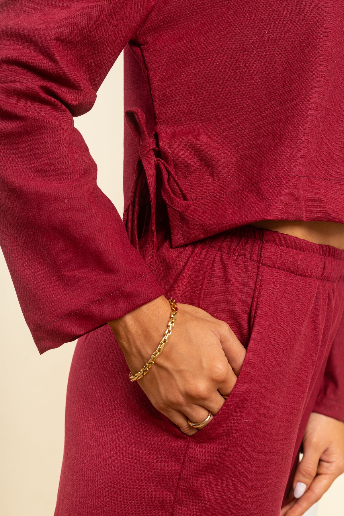 Pantalon Poppy Merlot