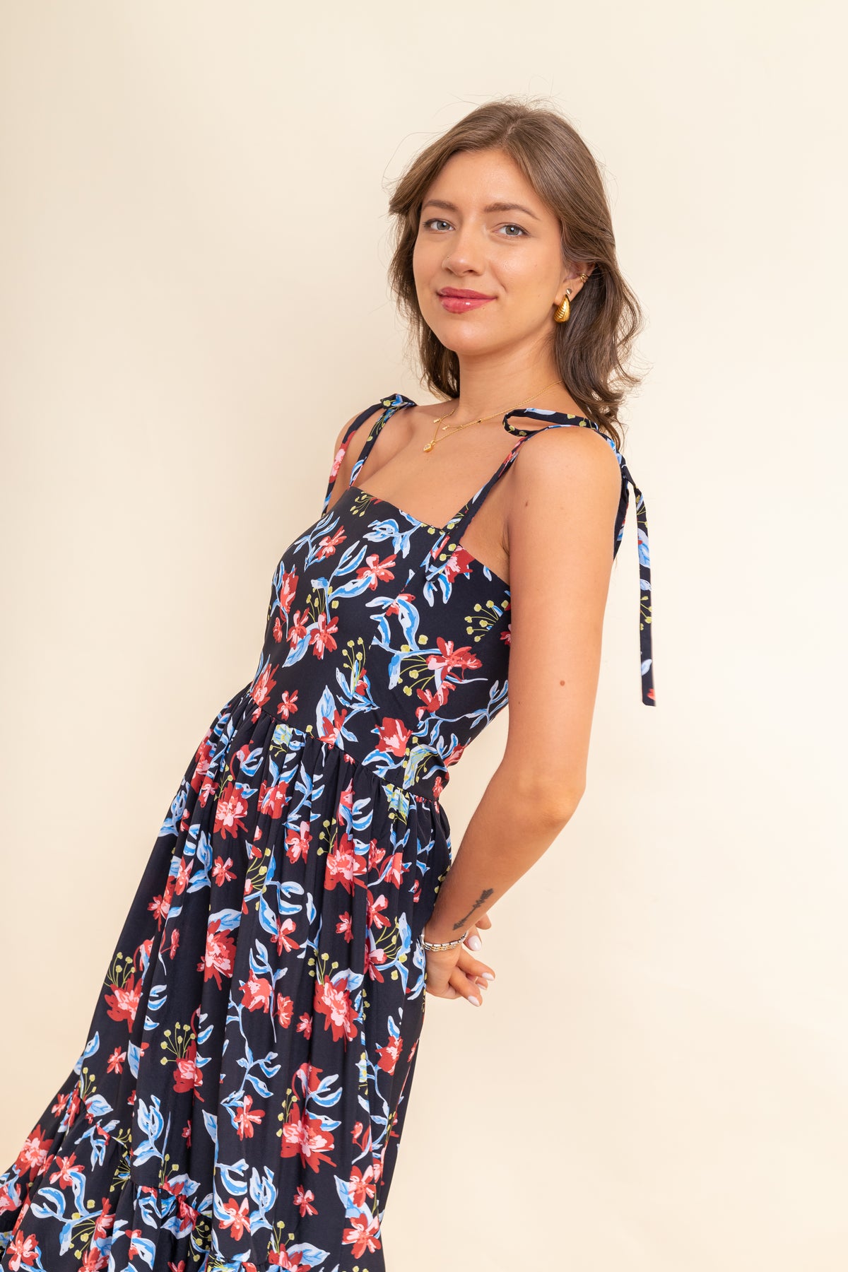 Vestido Aurora Blooming Midnight