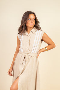 Vestido Ginebra Ivory Melange