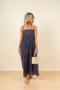Vestido Katherine Broderie Navy