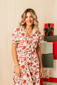 Vestido Cerdeña Maxi Fiori Rouge