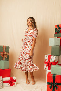 Vestido Cerdeña Maxi Fiori Rouge