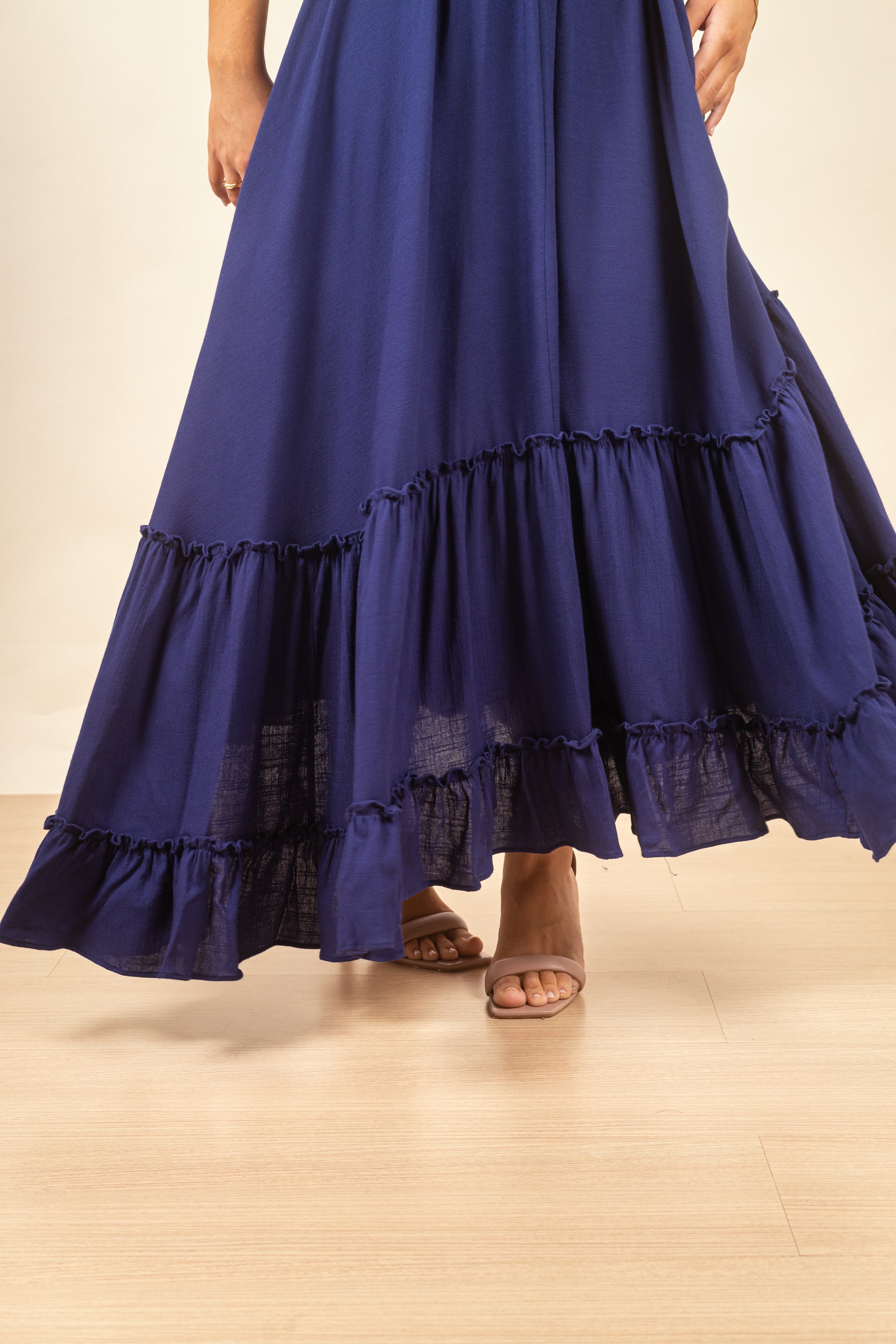 Vestido Paz Maxi Navy