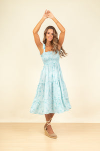 Vestido Constanza Aqua Palm