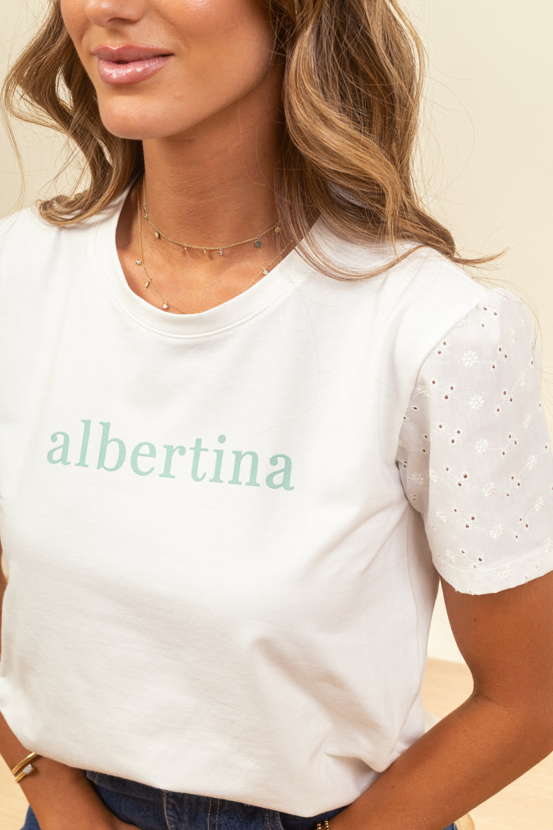 Remera Albertina Cotton Candy Aqua