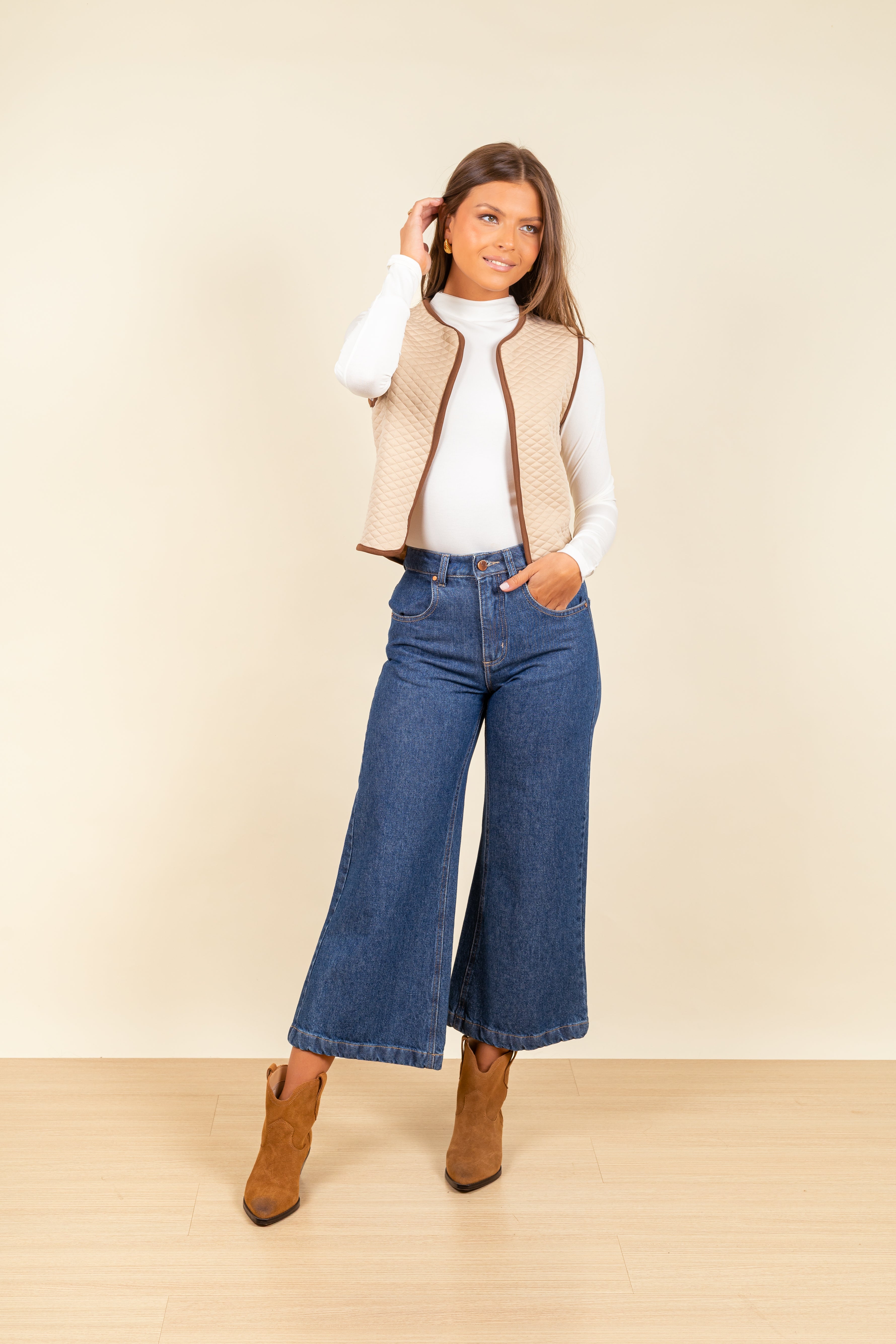 Chaleco Estelle Sand