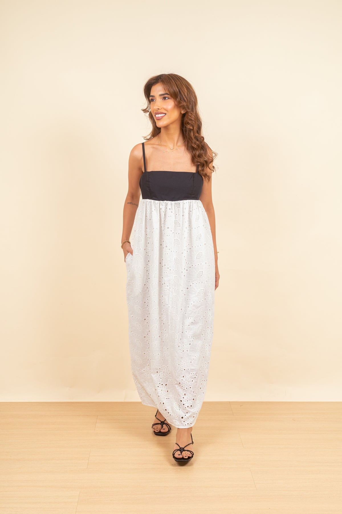 Vestido Katherine Broderie Blanc