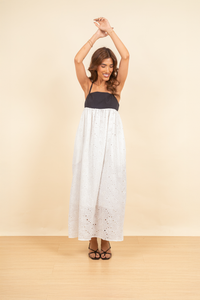 Vestido Katherine Broderie Blanc