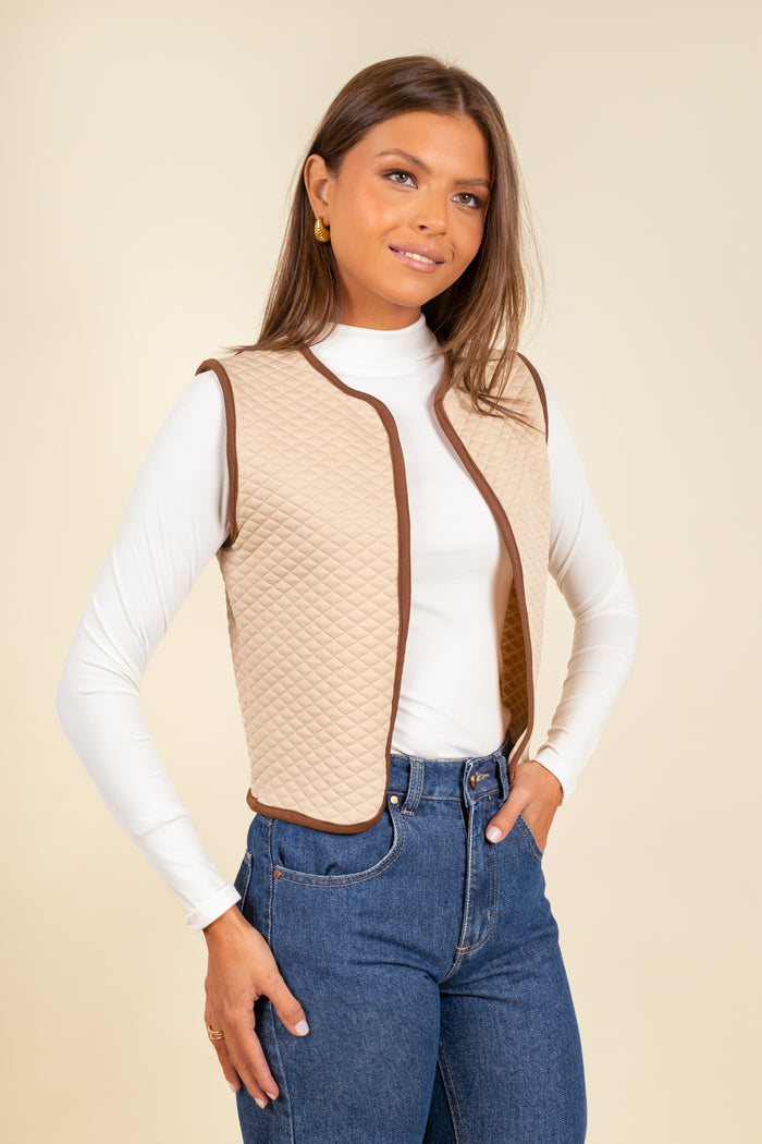 Chaleco Estelle Sand