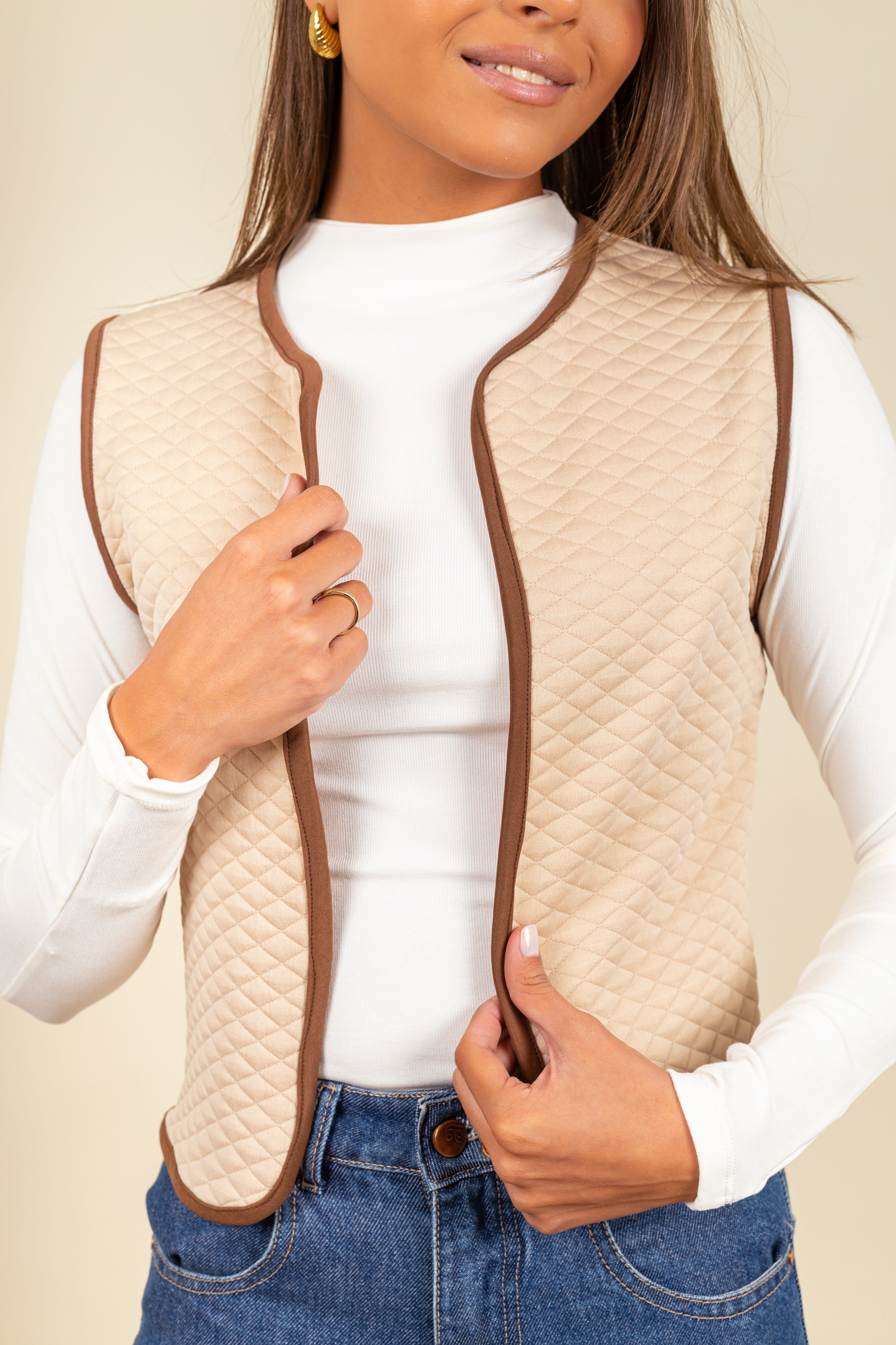 Chaleco Estelle Sand