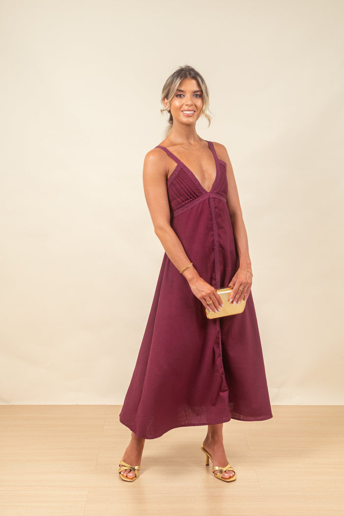 Vestido Mariana Merlot