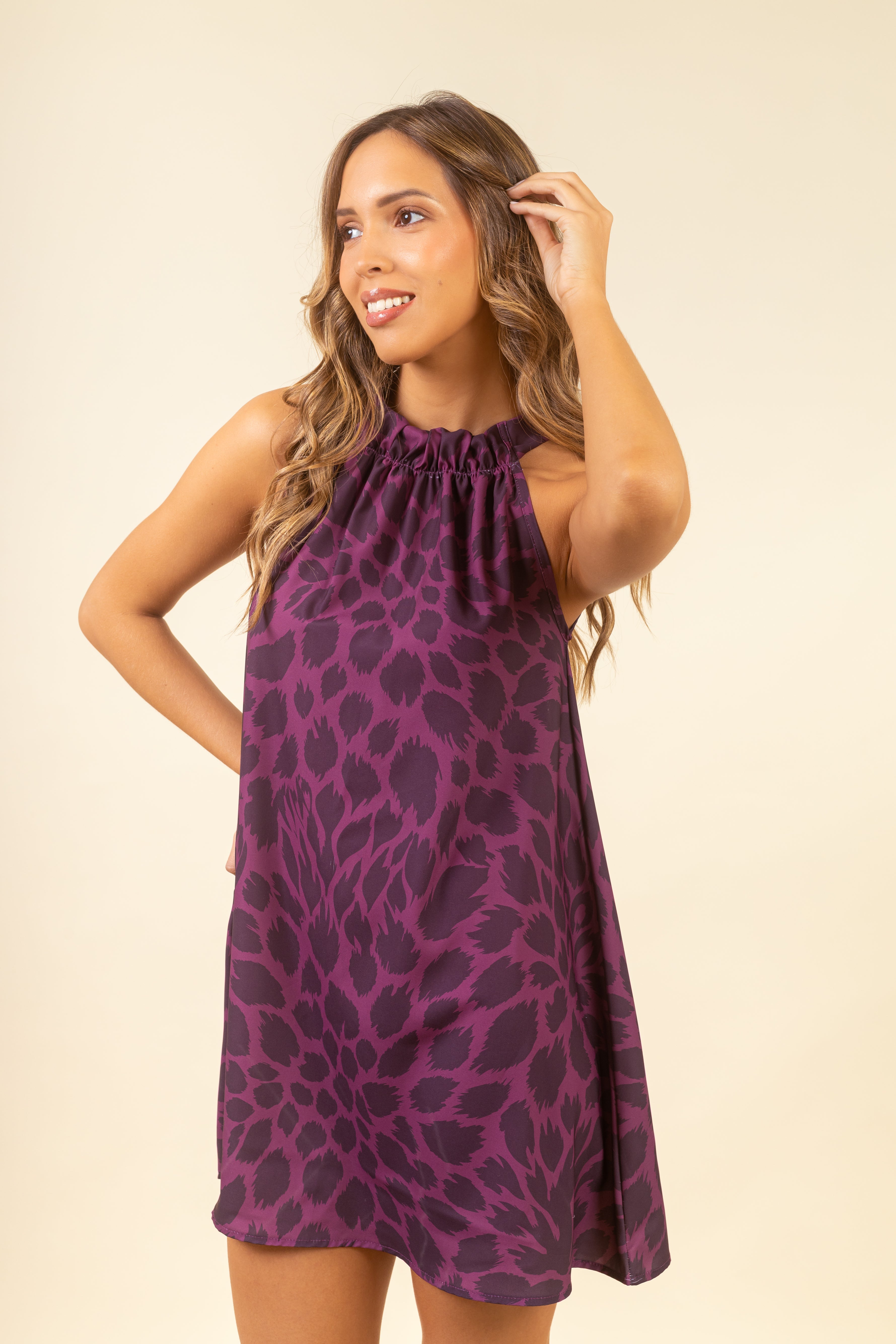 Vestido Violeta Mini Wild Merlot