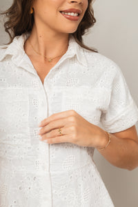 Vestido Ludo Broderie Blanc