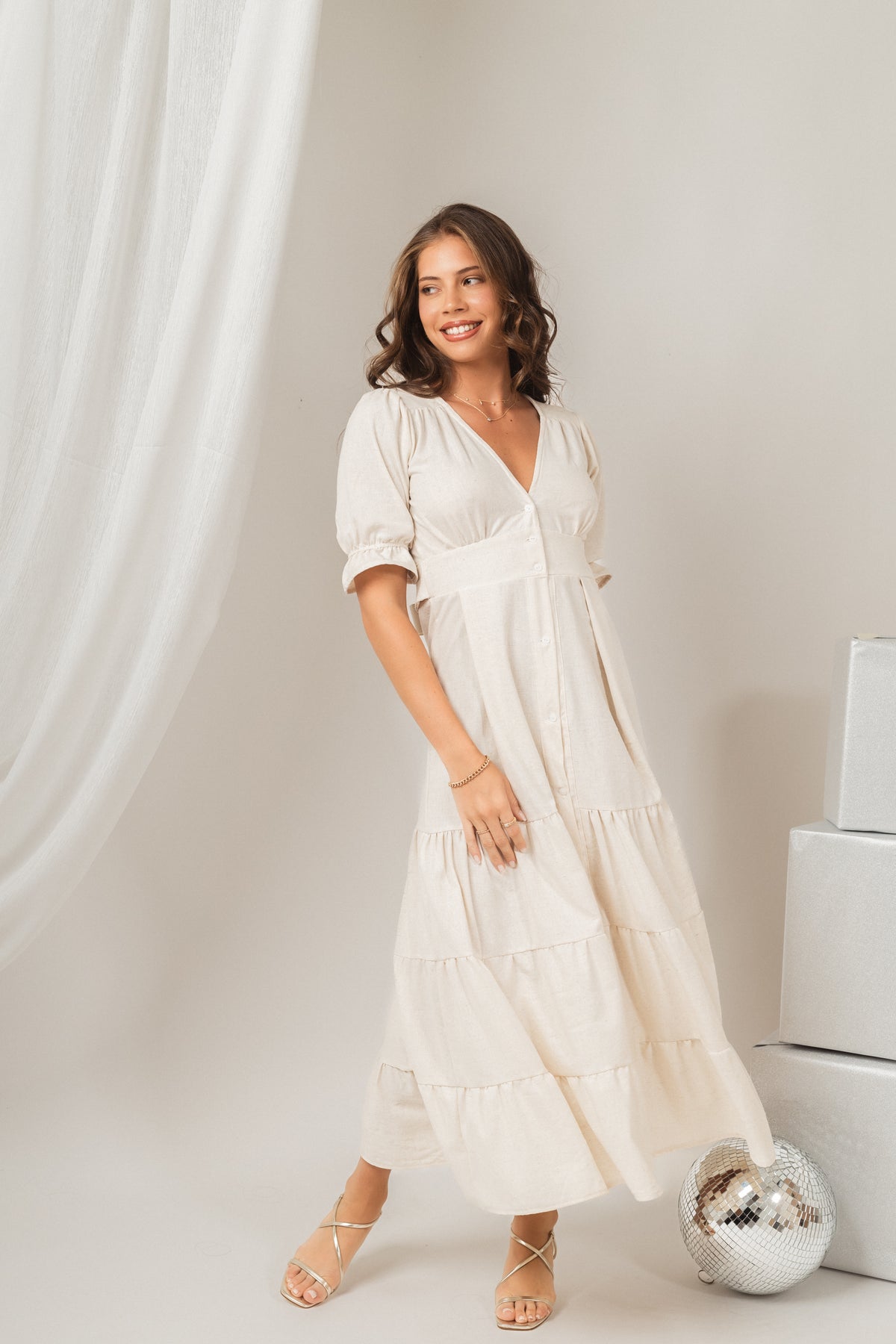 Vestido Donna Maxi White