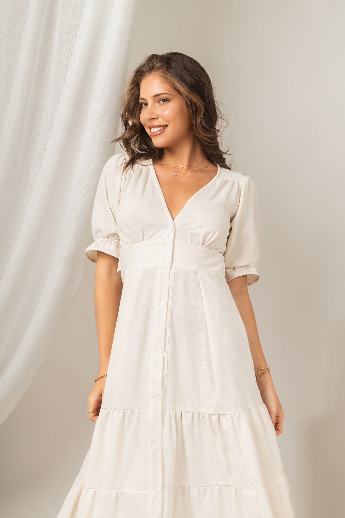Vestido Donna Maxi White